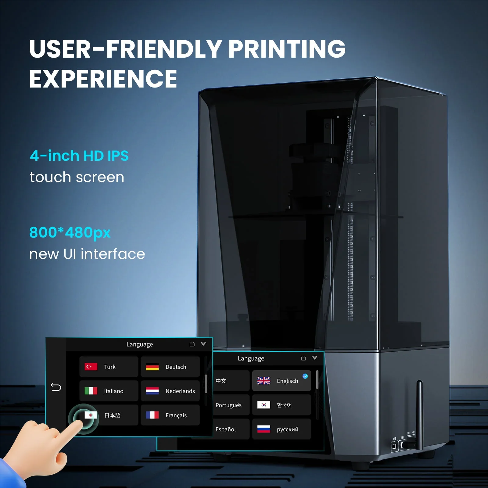 ELEGOO SATURN 3 Ultra 12K Mono MSLA 3D Printer with 10\'\' 12K Mono LCD High Speed Wi-Fi transfer Printing Size 219*123*260mm