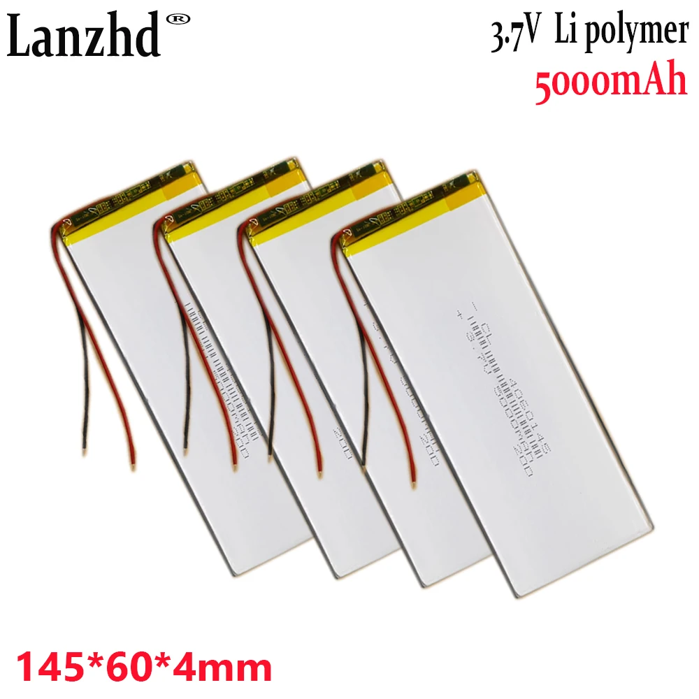 1-20pcs 4060145 Li Polymer universal built-in battery cell 3.7V 5000mAh For Tablet computer game console monitoring device