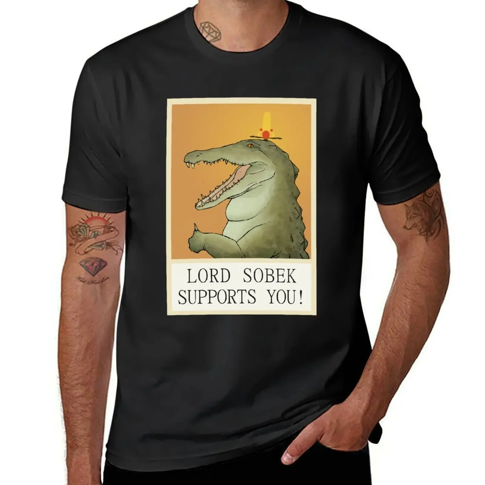 Lord Sobek Supports You! T-Shirt sweat rapper graphic tees vintage graphic tee Blouse t shirts men