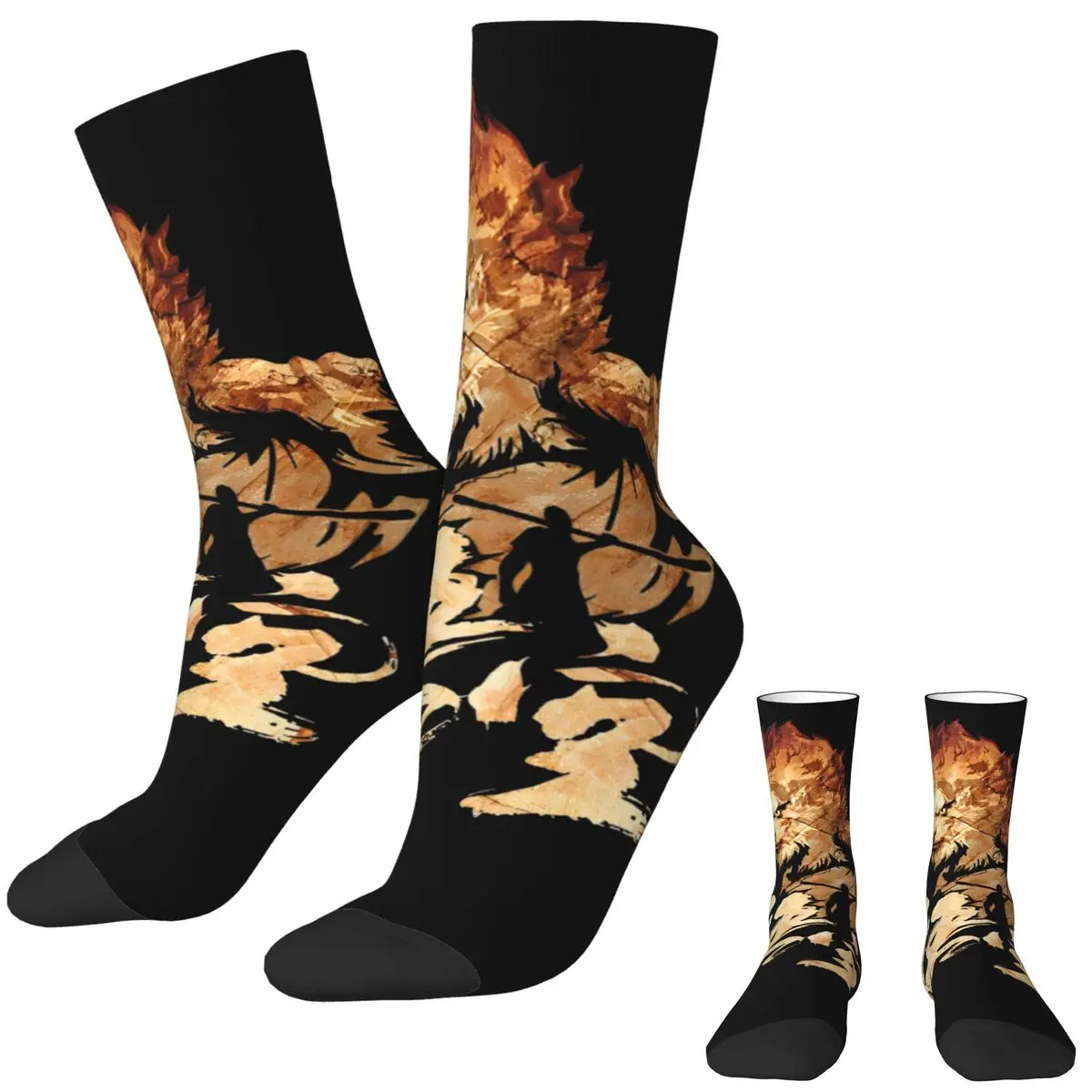 Black Myth King Socks Funny Stockings Winter Anti Bacterial Women Men Socks Comfortable Graphic Outdoor Socks