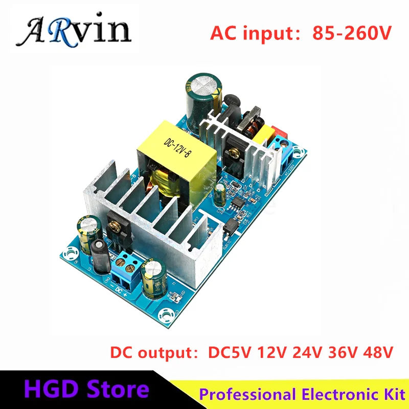 300W switching power supply board high power industrial bare board power supply module AC-DC module 5V 12V 24V 36V 48Vto110-200v