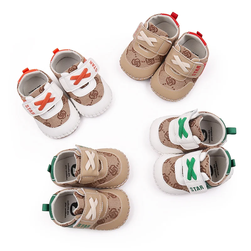 Scarpe da bambino Soft PU suola antiscivolo di alta qualità Sneaker da passeggio per neonato primavera e autunno Outdoor New Fashion BMB3218