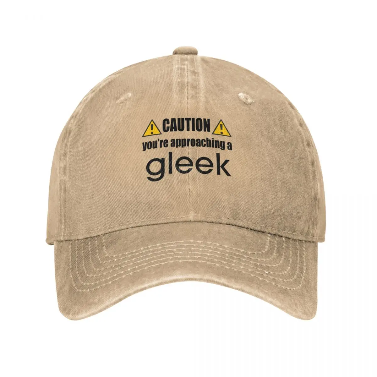 Caution you're approaching a Gleek Baseball Cap Rave Hat Luxury Brand Luxury Cap Hats Woman Men's