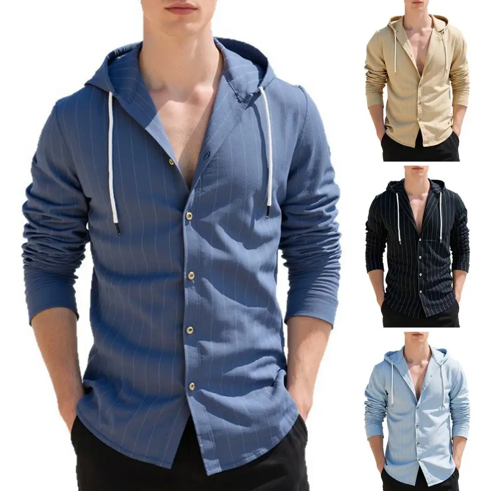 

New Style Cotton Linen Shirt For Men Long Sleeve Solid Color Shirts Men Fashion Casual Summer Beach Shirt Male Camiseta