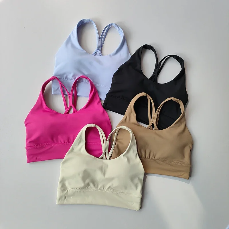 Yoga-Anzug für Damen Hochwertige Sport-BHs Leggings Figurformend Hüftliftend Sport-Fitness-BHs und Leggings Tanktop Atmungsaktives Set – Detail 24