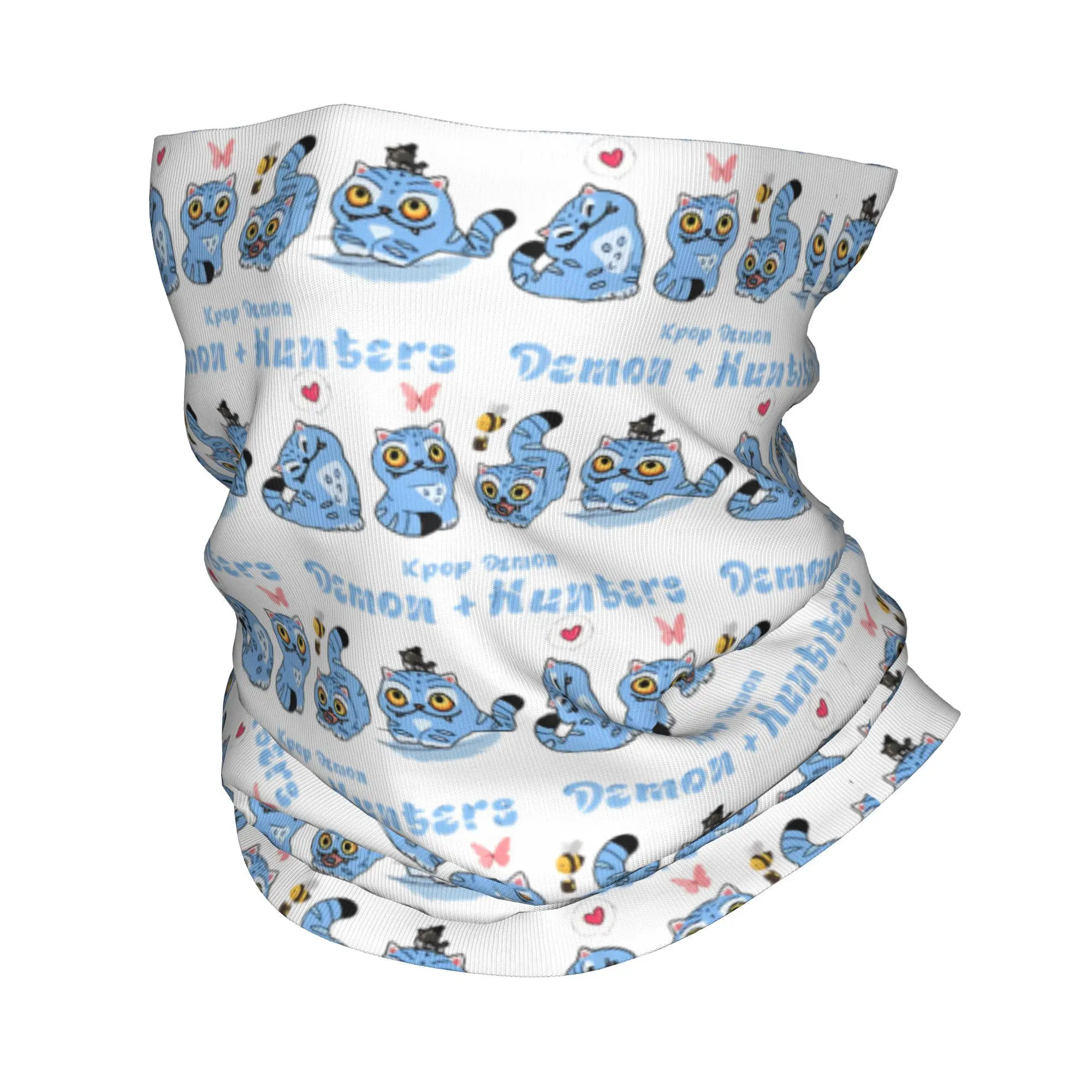 

Забавный синий кот, глупый фильм, музыка, Kpop, охотники на демонов, бандана, гетры, шарф для лица, многофункциональная маска для лица, моющаяся для взрослых