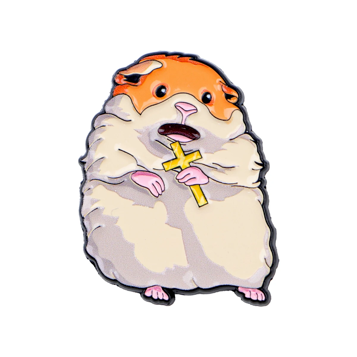 Cute Hamster Enamel Pin Cute Mouse Brooch Pines Lapel Pins Badge on Backpack Clothing Accessories Animal Jewelry Birthday Gifts
