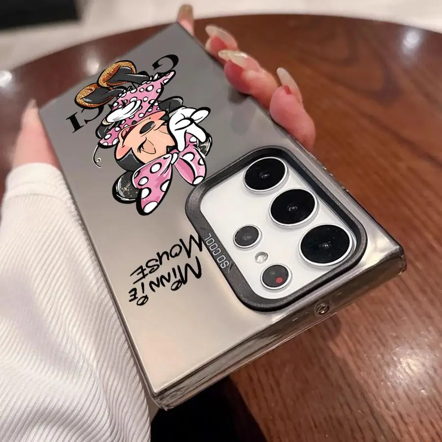 Casing Soft Shell untuk Samsung Galaxy S25 S23 S20 FE S24Ultra S22 Ultra S24 FE Note 20 Ultra S21 S25Plus Fashion Mickey Minnic