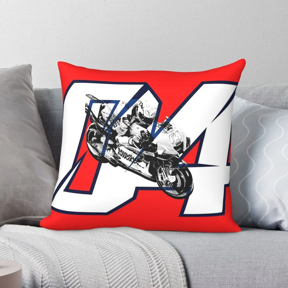 Andrea Dovizioso Racing Driver Pillowcase Polyester Linen Velvet Printed Zip Decorative Pillow Case Home Cushion Case