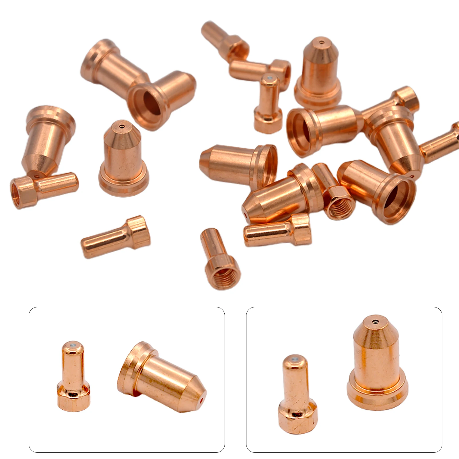 20 piezas PT80 PT-80, electrodo de IPT-80, puntas de 1,0mm, Kit de antorcha para el corte por Plasma, piezas de soldadura de corte
