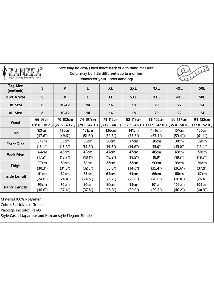 ZANZEA Pantaloni streetwear coreani estivi Pantaloni lunghi patchwork a righe larghe casual Vacanza 2025 Pantaloni a gamba larga Pantaloni casual