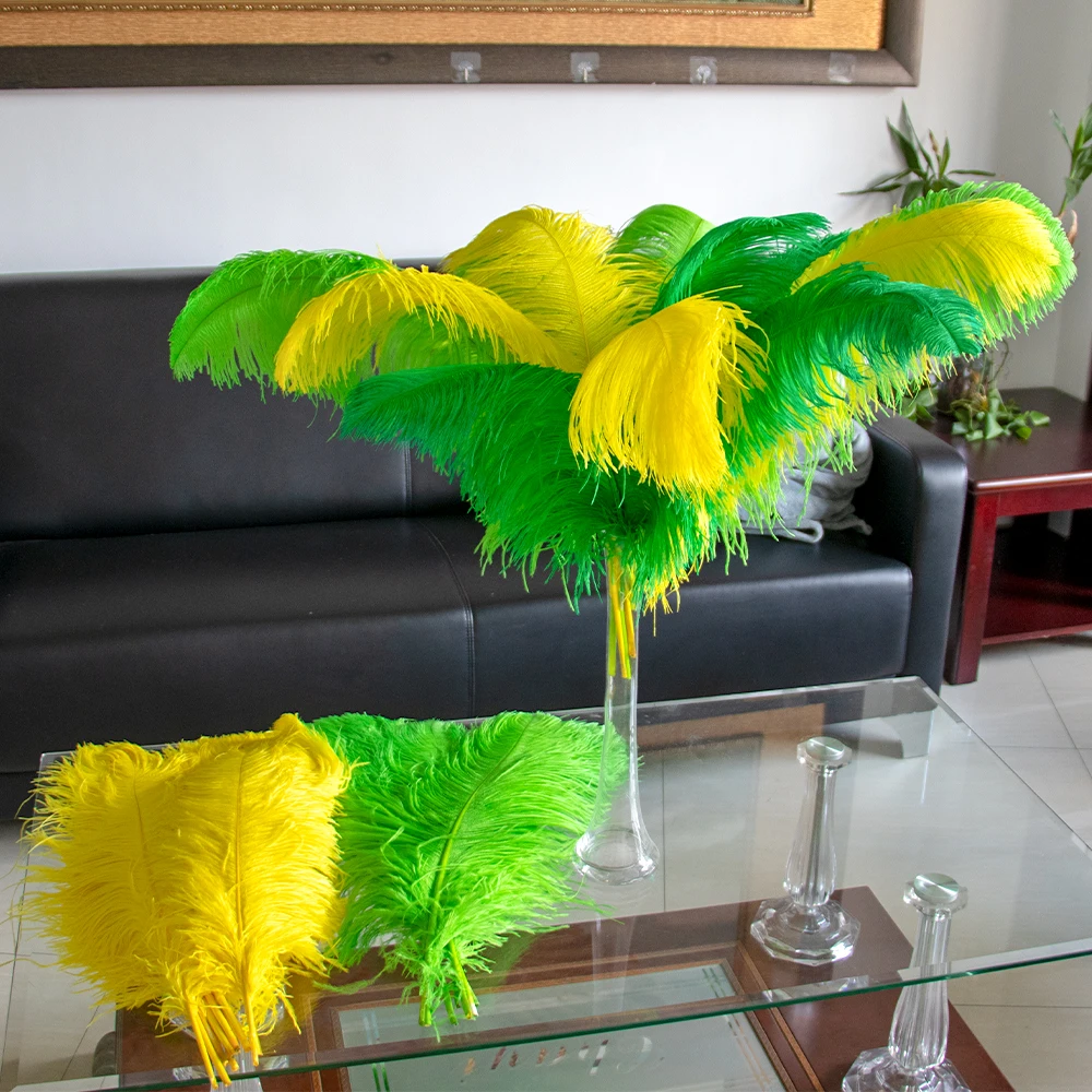 Wholesale Ostrich feathers Big Pole 50-70cm Long Feather Wedding Party Table Centrepieces Carnival Ostrich Plumas 10pcs/lot