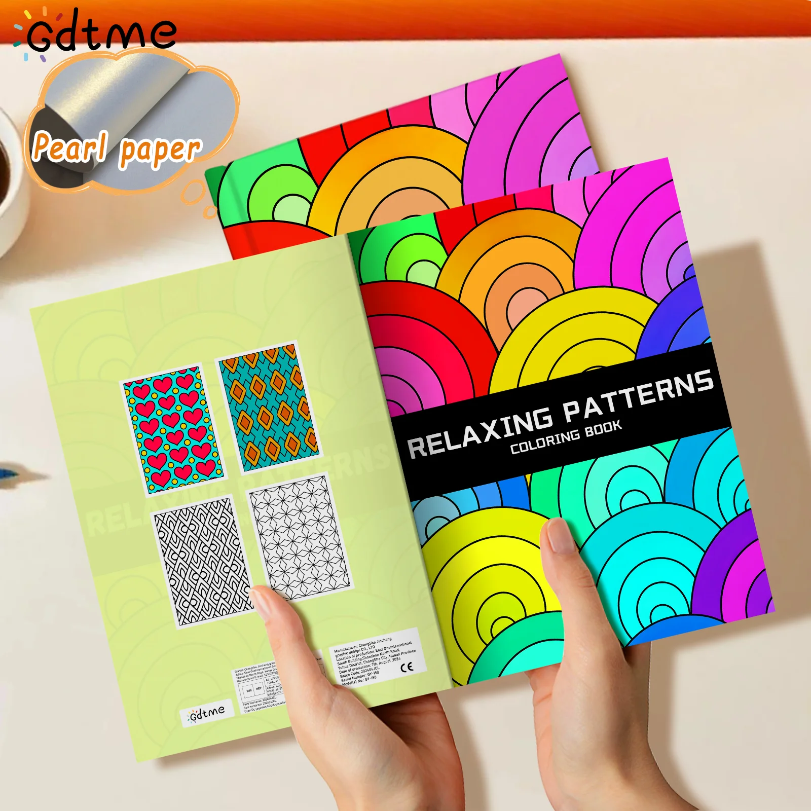 RELAXING PATTERNS Coloring Book For Adults 24Page Kids Graffiti Painting Book for Stress Relief and Color Coordination Practice