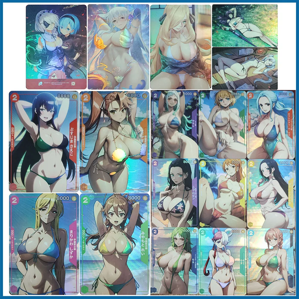 Anime Goddess Story DIY ACG One Piece Cynthia Pokemon Nami Miku Boy Games Toys Collectible Cards Birthday Gifts Board Game