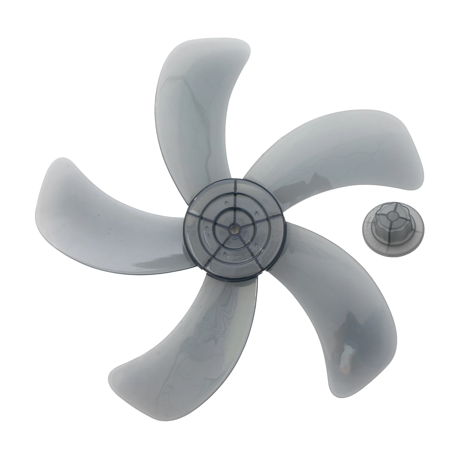 16/18/20 Inch Fan Blade 3/5 Leaves Universal Plastic Fan Blade with Nut Cover Replacements for Household Fans Standing Fans