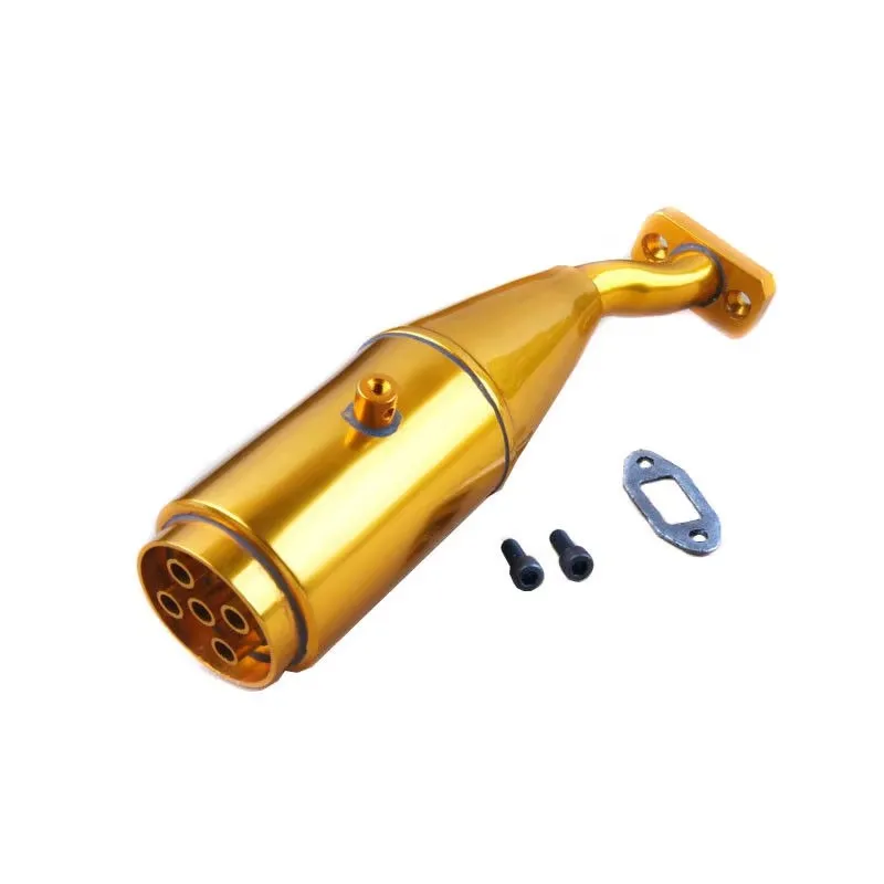 Aluminium uitlaatpijp voor 1/5 benzine RC auto HPI Rovan HSP KM SS FG Baja 5B 5T 5SC Monster Truck 15005G