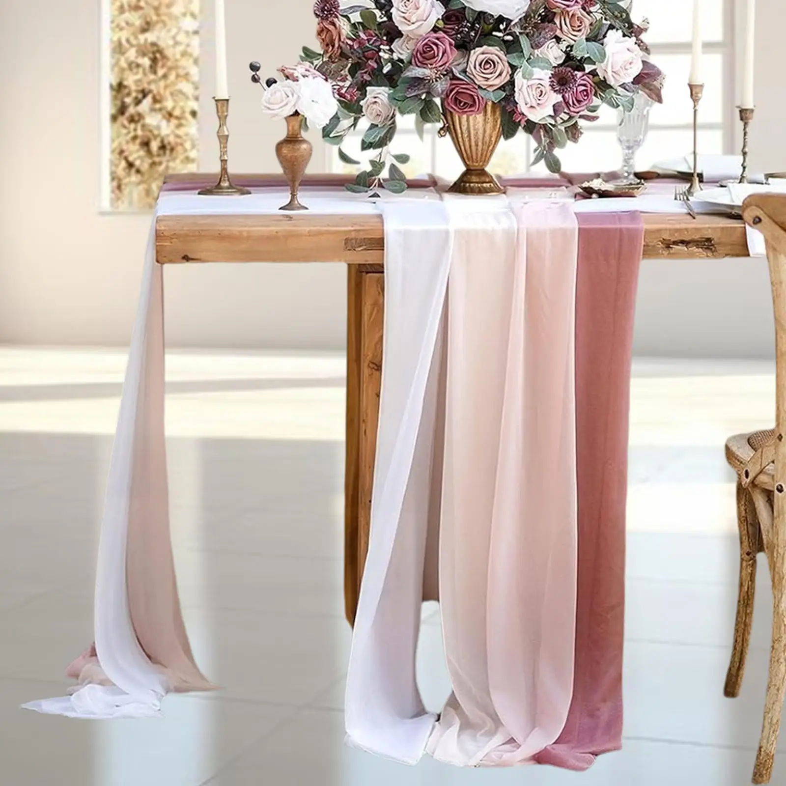 Wedding Arch Drape Table Runner for Party Supplies Carnivals Baby Shower