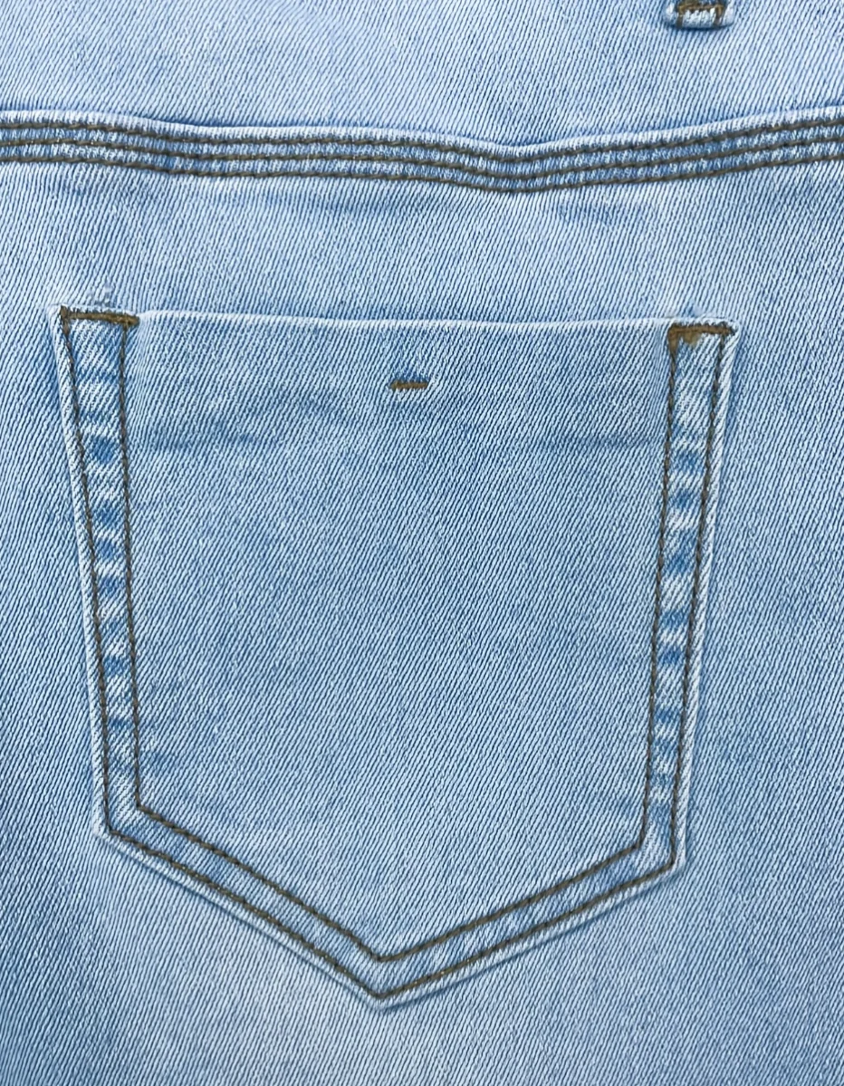 الملابس النسائية Y2k سراويل جينز ضيقة غير رسمية بقصة ضيقة وخصر عالٍ ممزقة ومطاطة مع أزرار متعددة