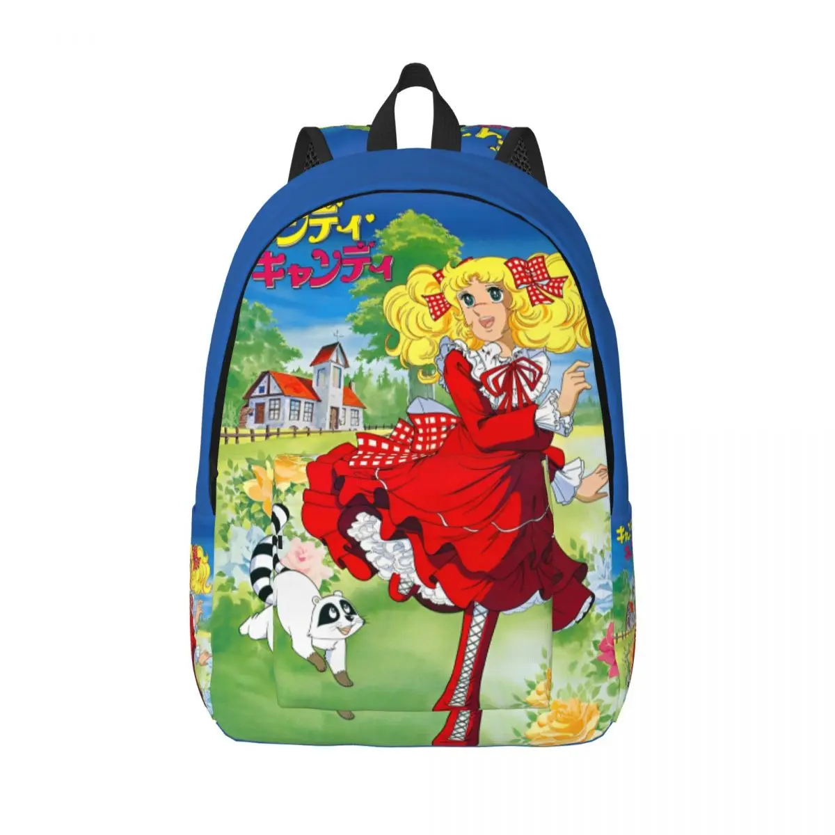 Candy Candy Manga Anime Cute Backpack for Men Women Student Hiking Travel Daypack Kawaii Japanese College Shoulder Bag Outdoor