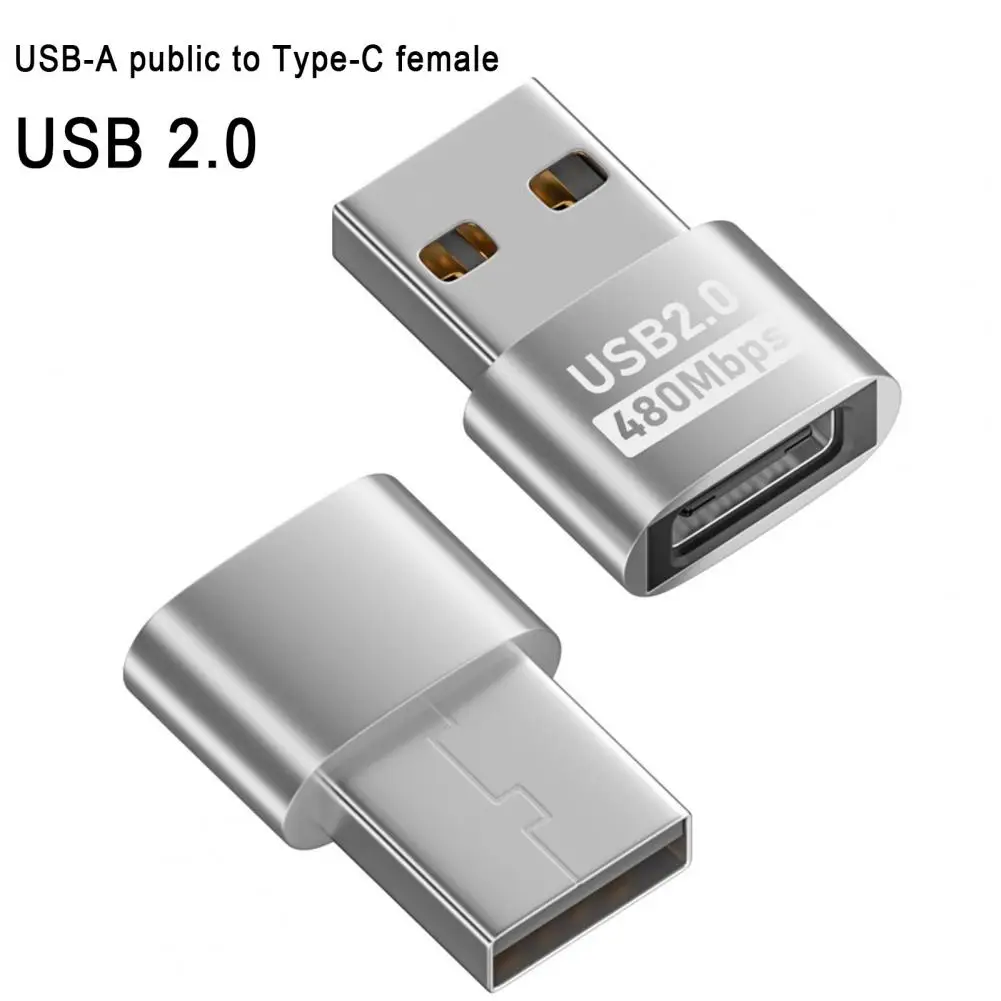 Conector de accesorios tipo c de alta velocidad, Adaptador tipo c a usb-a 2,0 para transferencia de datos, Compatibilidad de dispositivos de carga para cámara