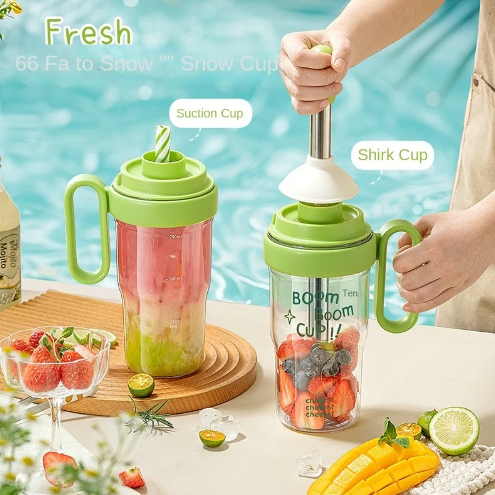 Portable with Straw Storage Cup Cup Masher Ice Making Leakproof Ice Crusher Hammer Durable Hand Punch Fruit Juice Masher Bar