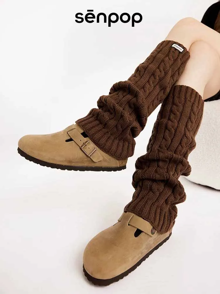 جوارب Senpop النسائية المصنوعة من الصوف المكدس #6