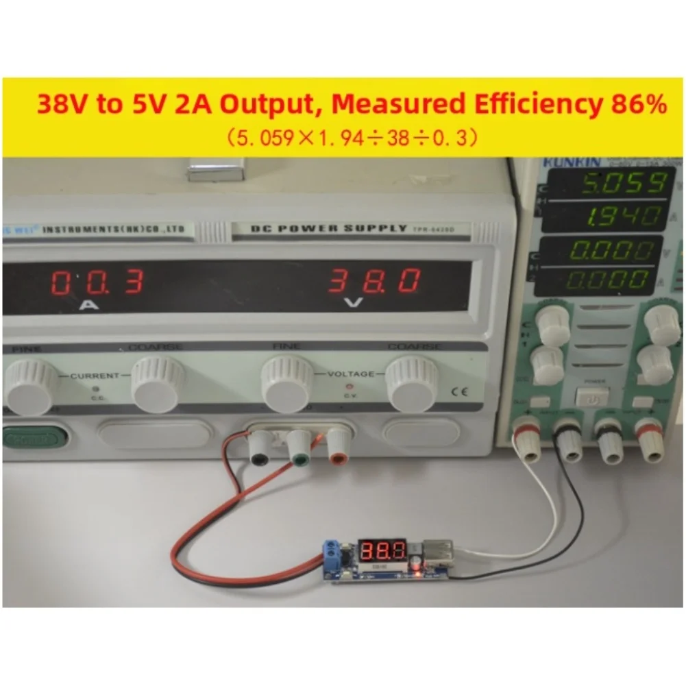 2025 New DC-DC Step-Down Converter 4.5-40V To 5V USB Charging Module With Voltmeter For Cars Motorcycles E-Bikes Travel