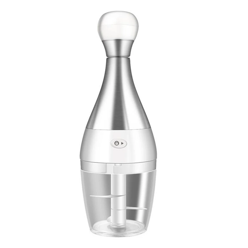 

Stainless Steel Manual Garlic Grinder Food Press Kitchen Chopper White Easy Clean Multi Functional Home Use Portable