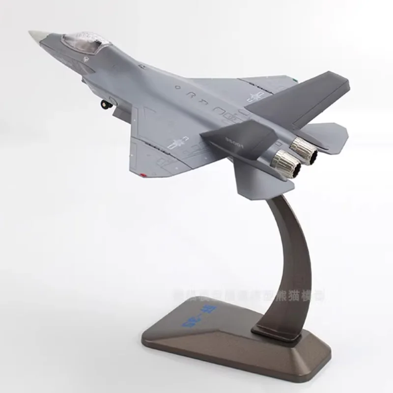 Diecast 1:100 Scale J-35 stealth fighter Alloy Finished Simulation Model Static Decoration Souvenir Gifts For Adult Boy