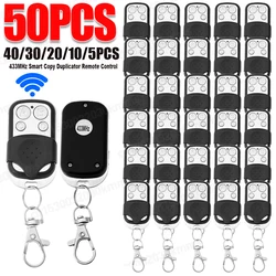 5-50PCS Universal 4 Buttons Garage Door Opener Remote Control 433MHZ Clone Fixed Learning Rolling Code Duplicator Garage