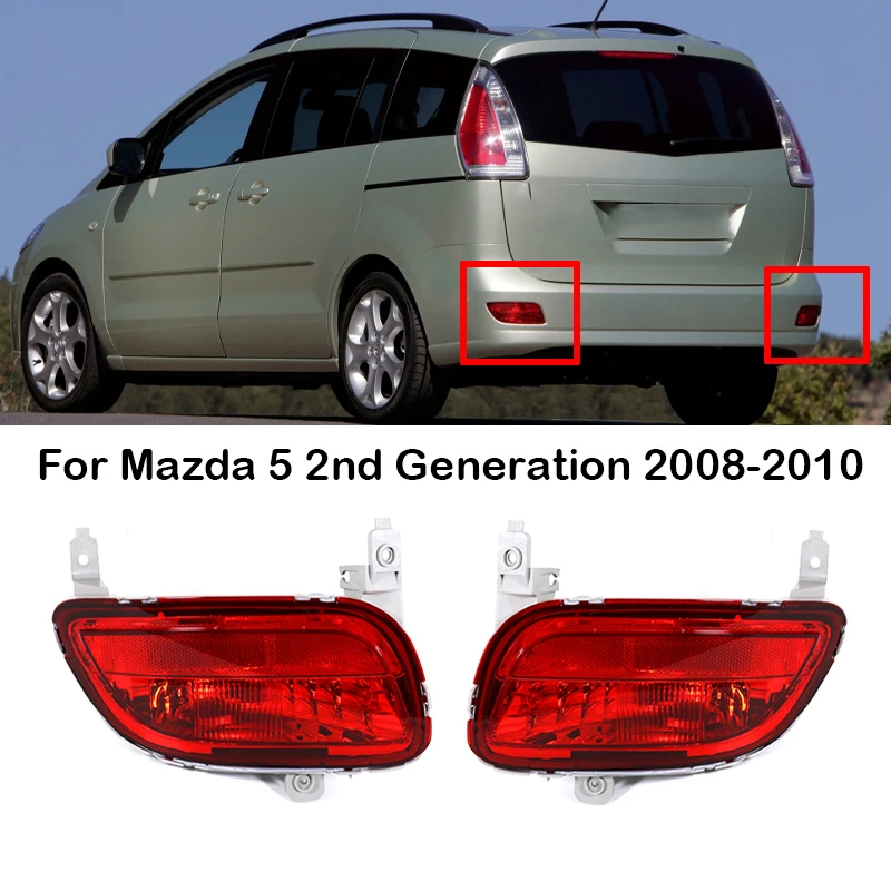 Car Rear Bumper Reflector Light Brake Light Taillight Parking Brake Light Car Lights For Mazda 5 2nd Generation 2008 2009 2010