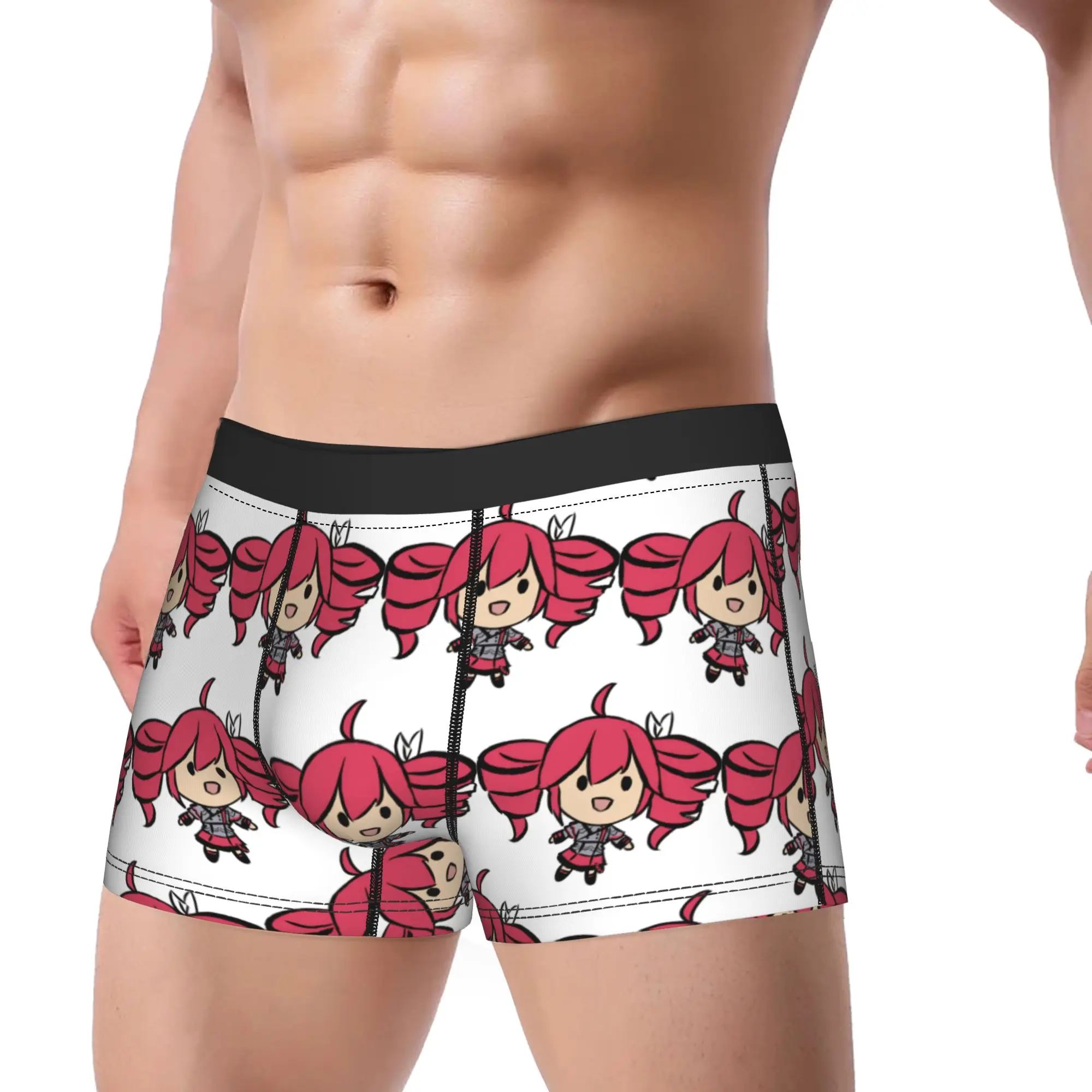 Kasane Teto Chibi Simple Sketch Underwear  Male Shorts Briefs Classic Trunk Hot Sale Custom Oversize Panties