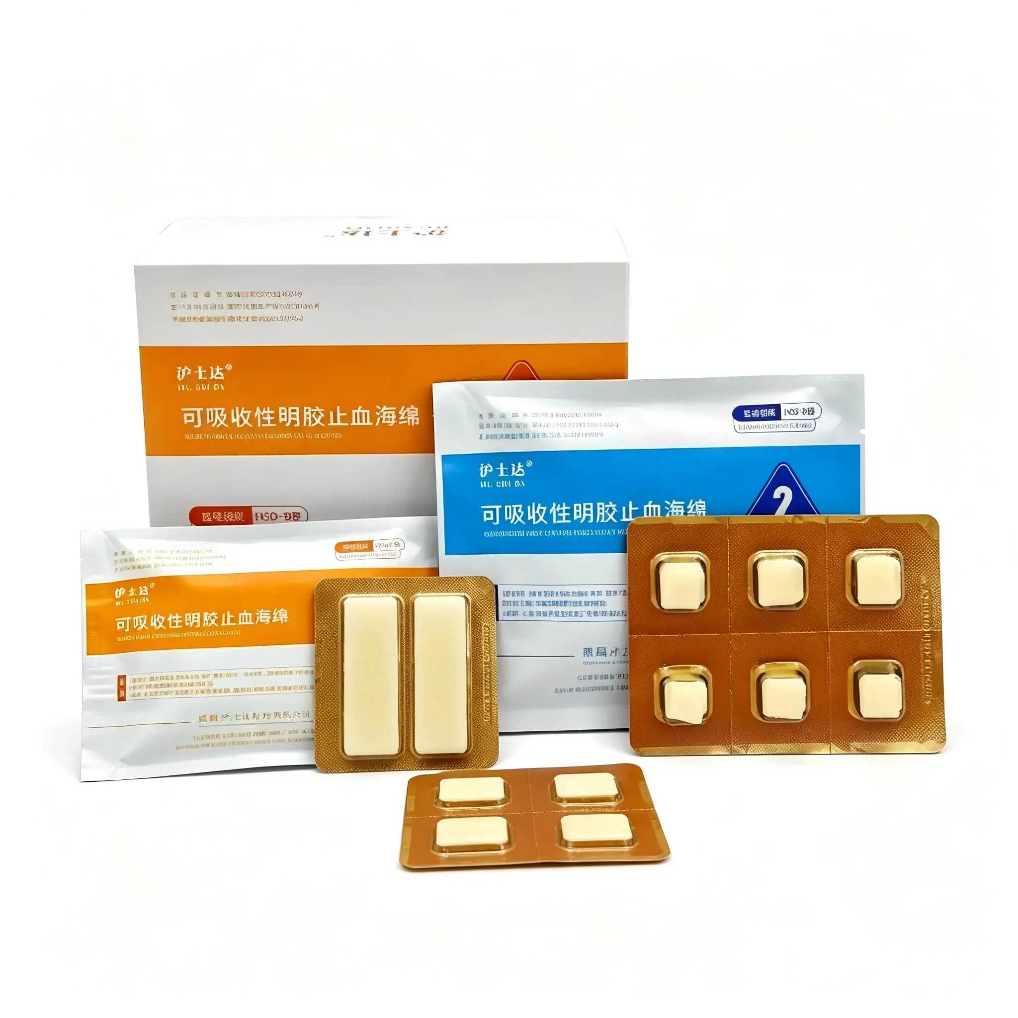 Absorbable Gelatin Hemostatic Sponge, Sterile Dental Dressing for Tooth Extraction Socket & Implant Hemostasis