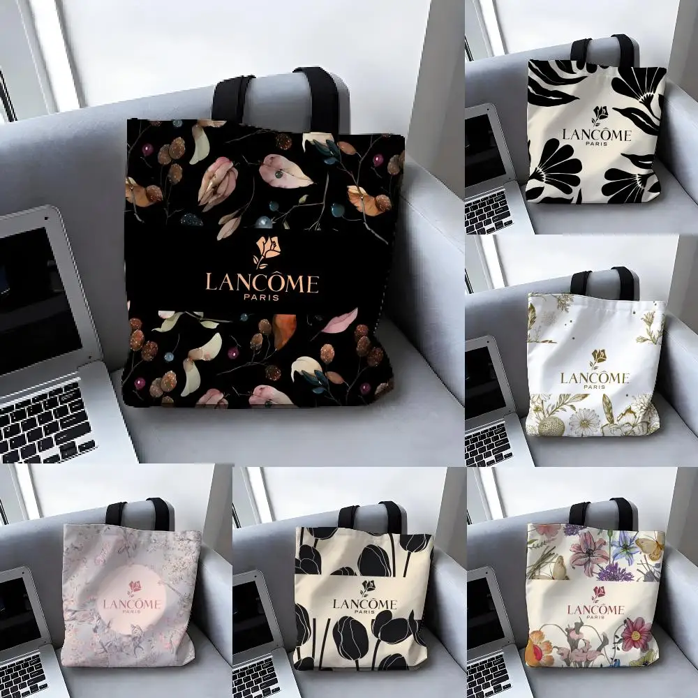 Bolsas de Almacenamiento de Gran Capacidad, Bolsa de Lona para Estudiantes, Bolsa de Mano para Mamás, con Diseño de Moda, para Maquillaje, Conmemorativa, L-Lancome