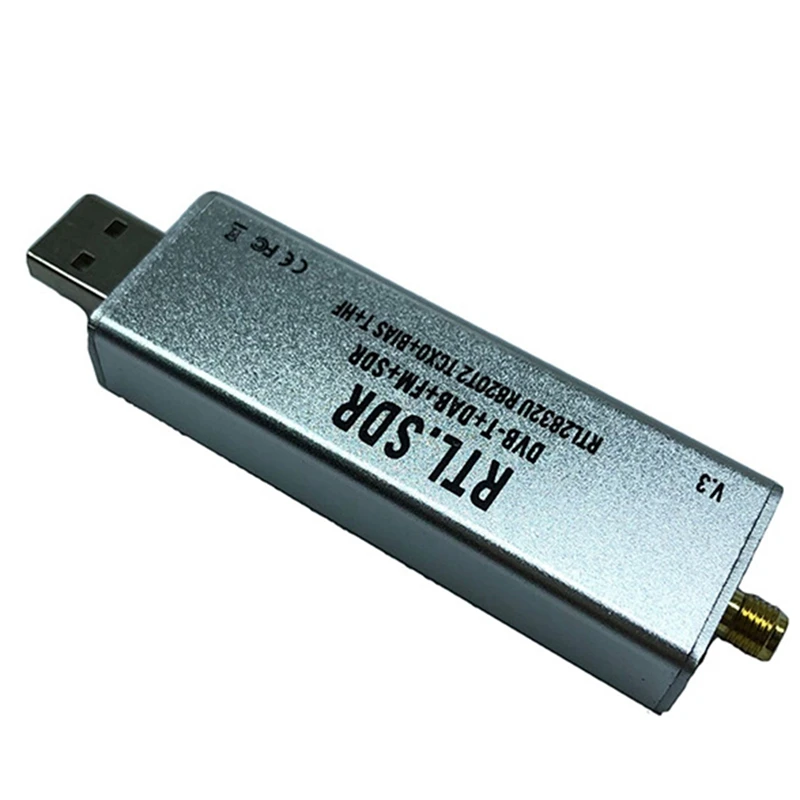 

New V3 RTL2832U 1PPM TCXO HF Bias Tee SMA Software Defined Radio with Antenna RTL SDR V3 R820T2 RTL2832U