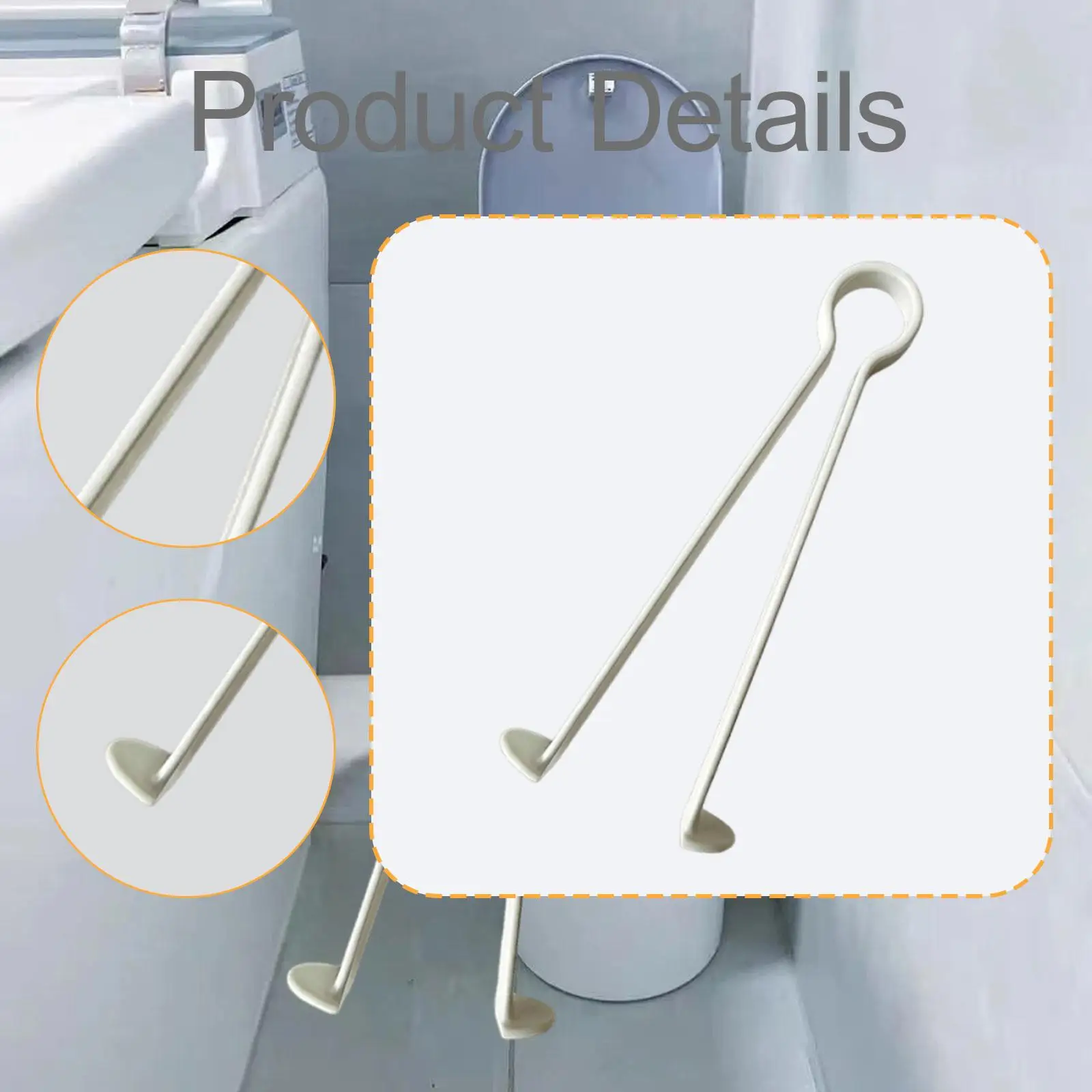 Garbage Picker Trash Grabber Multipurpose Trash Tongs White Litter Pick up Tool Garbage Clamp for Garden Lawn Reaching Rooms
