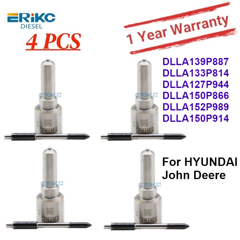 

4 PCS Injection Nozzle DLLA139P887 DLLA133P814 DLLA127P944 DLLA150P866 DLLA152P989 DLLA150P914 for HYUNDAI John Deere