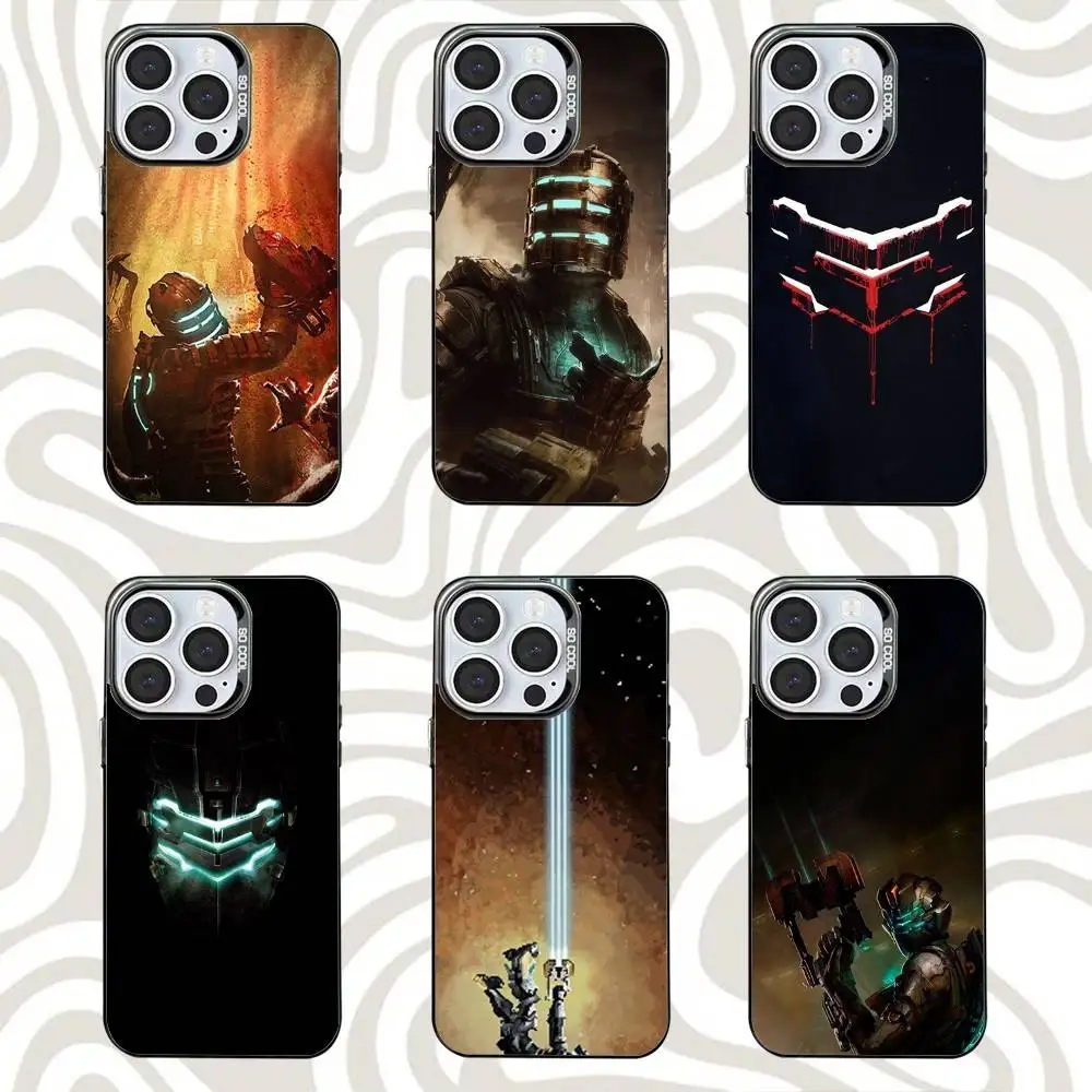 

D-Deads S-Spacse Game Phone Case For iPhone 16,15,14,13,12,11,Mini,Pro,SE,MAX Black Matte Shockproof Cover