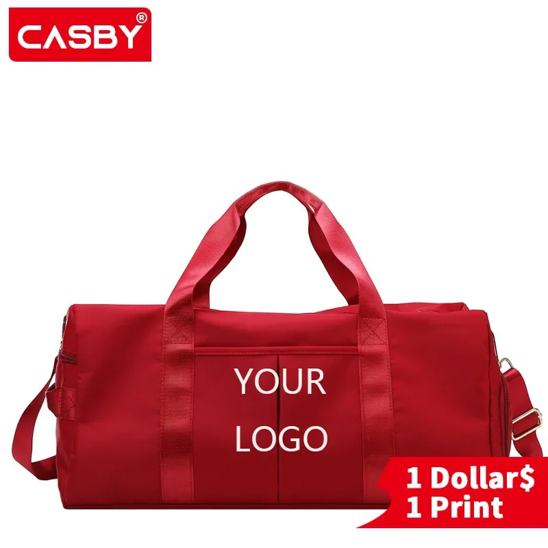 Custom Logo Shoe Position Dry And Wet Separation Sports Female Yoga Fitness Bag Large Capacity Travel Bag Sports Training Bag