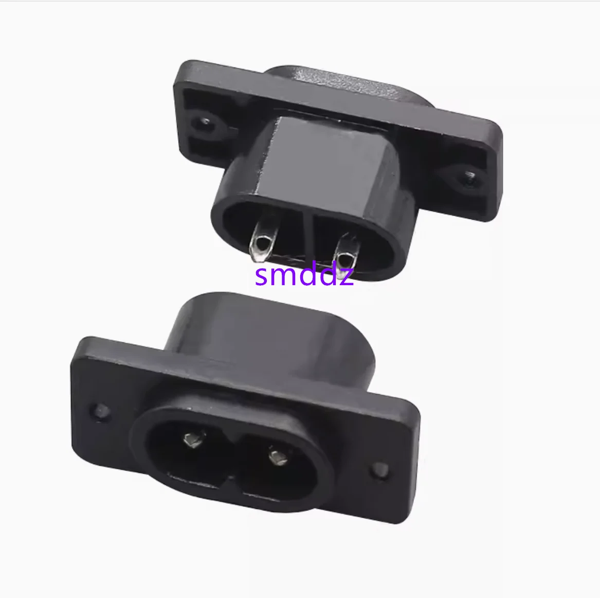 20pcs / AC power socket AC-004A high-quality 004A female socket 8-shaped with ear plum blossom pin socket