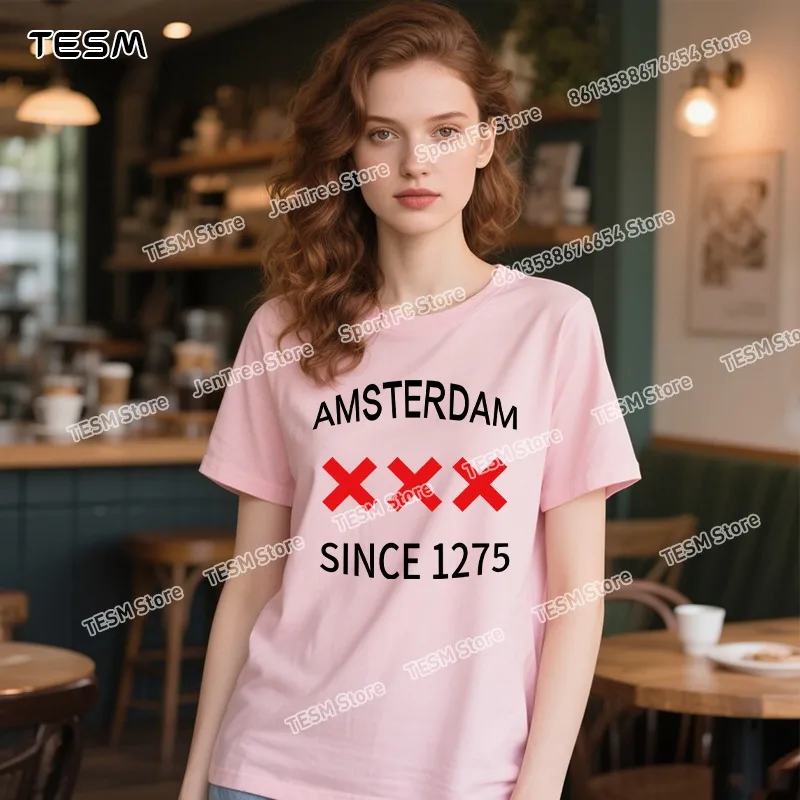 

TESM Autumn Base Layer Cotton t - Shirt, Couple Style, Casual Round Neck, Dutch Shirt, Women's Streetwear, Plus - Size Top