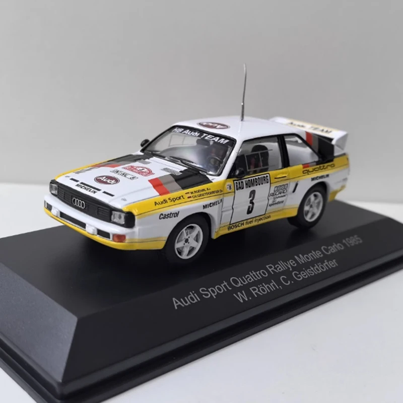 

CMR масштаб 1/43 SPORT Quattro 1985 г. # 3, модель автомобиля из сплава, статическая коллекция, украшенные праздничными подарками, игрушки, сувенирный подарок