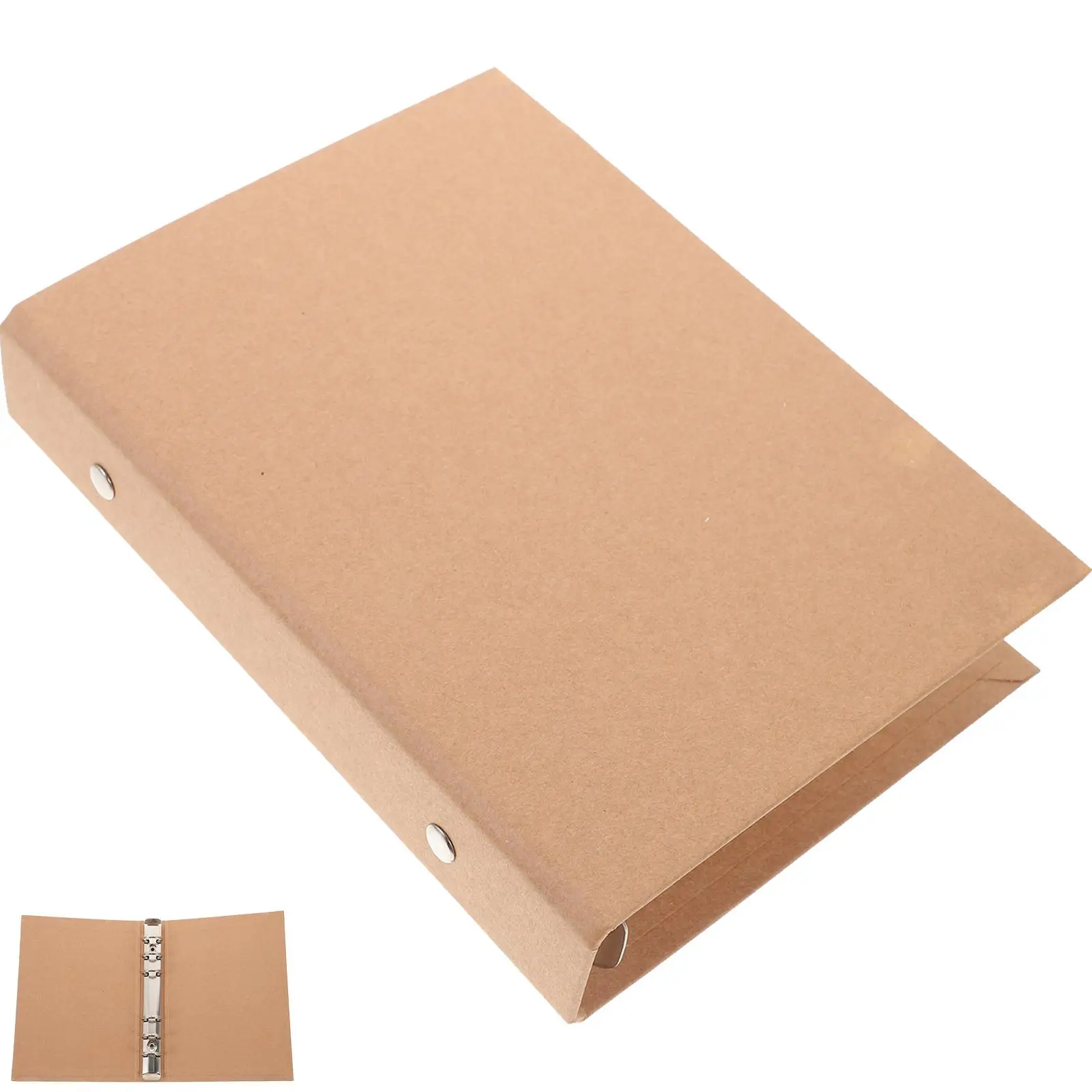 

Vintage Kraft Paper 6 Hole Loose Leaf Notebook Binder Cover Case For Diary Planner Study Notes File ganizer