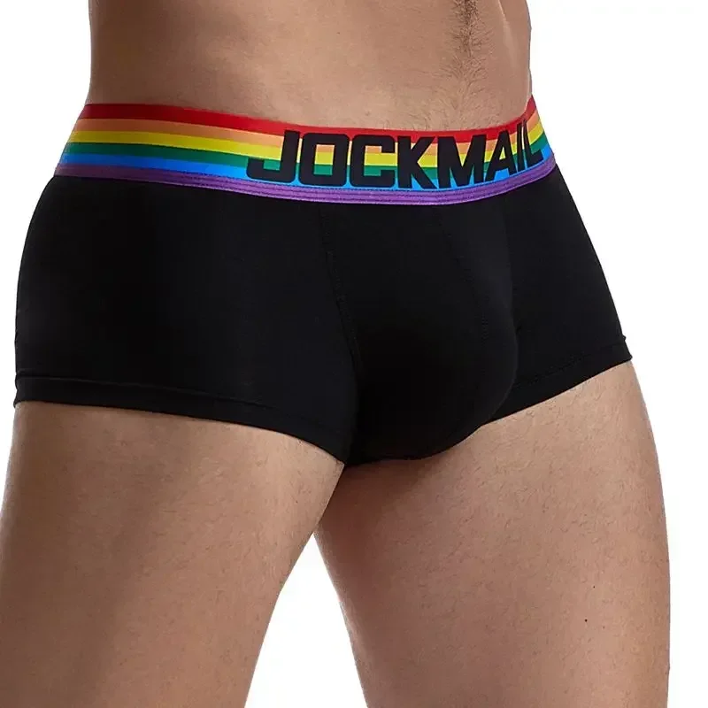 Rainbow Belt Man Underpants Boxershorts Cotton Men Boxers Male Breathable Underwear Men’s Panties Soft Boxer Briefs Balck White