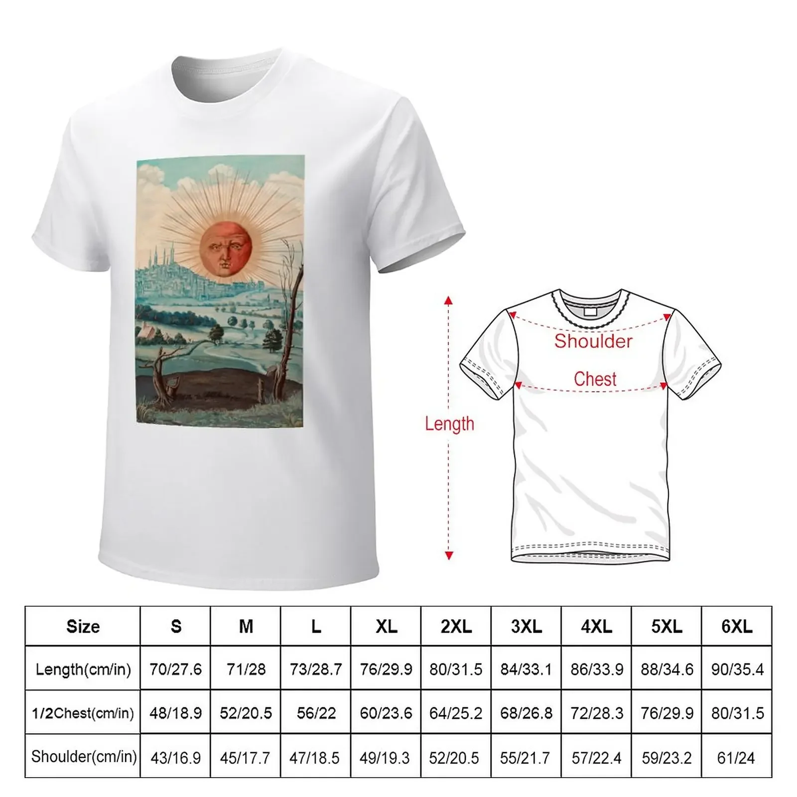 Antique Alchemical Sun T-Shirt cute clothes kawaii clothes customizeds mens graphic t-shirts funny tops boys whites mens clothes