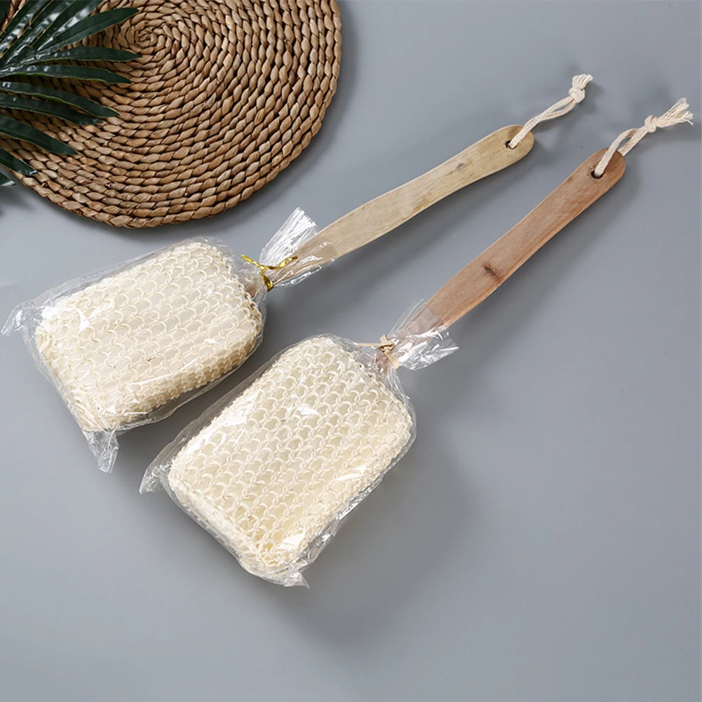 Accessories Back Scrubber Dormitory Long Handle Hanging String Shower Loofah For Bathroom Hanging Soft Bath Rub