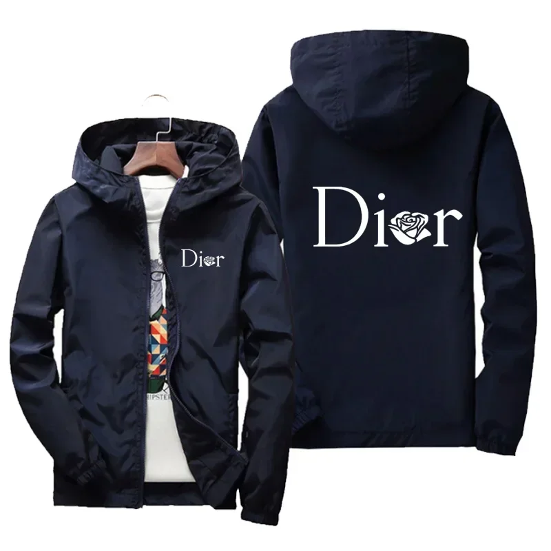 

New windproof, fashionable zipper hooded jackets for men and women, casual jackets and outdoor sportswear for Spring and autumn