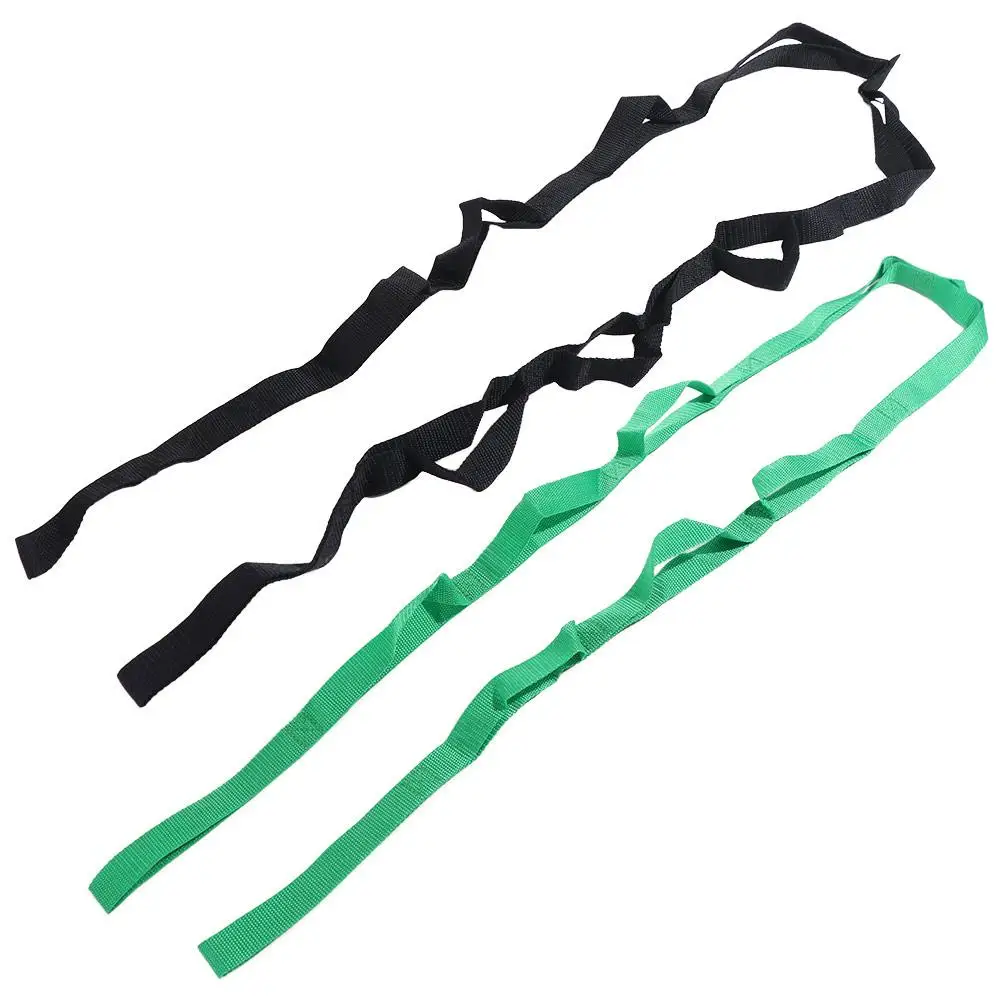 

Adjustable Yoga Stretch Band 10 Loops Breathable Non-Elastic Stretch Straps Durable Multi-Section Yoga Resistance Band Pilates