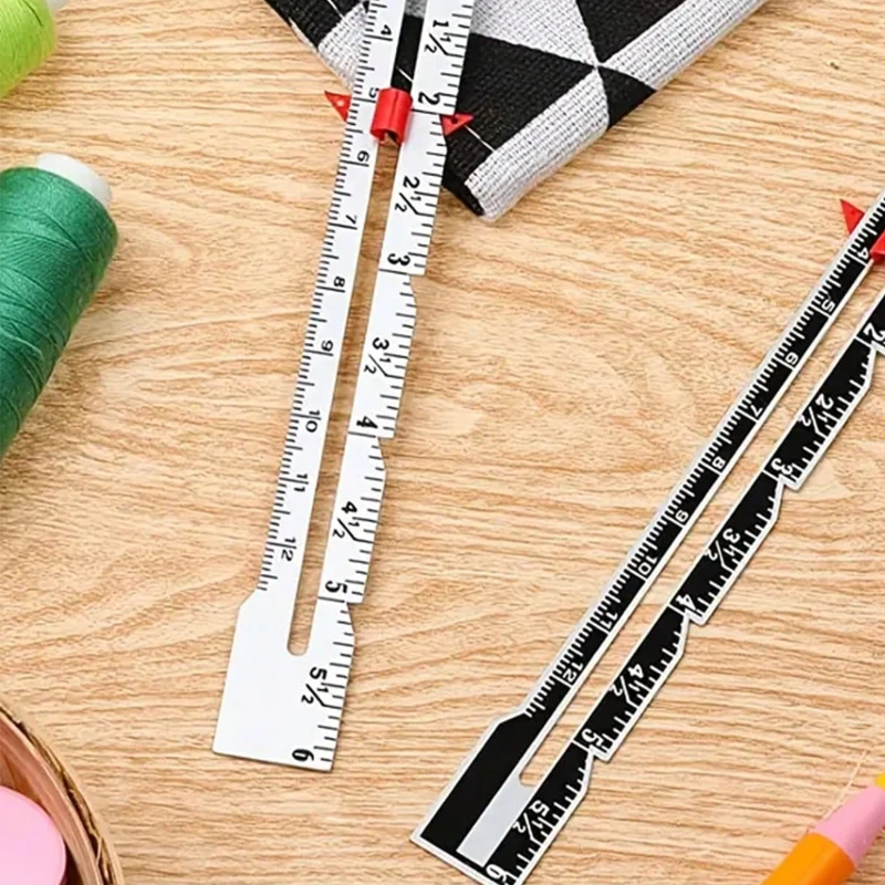 جديد المعادن انزلاق مقياس الخياطة أداة قياس الخياطة مقياس لخياطة اللحف الخياطة اكسسوارات الخياطة مفاهيم للصياغة #2