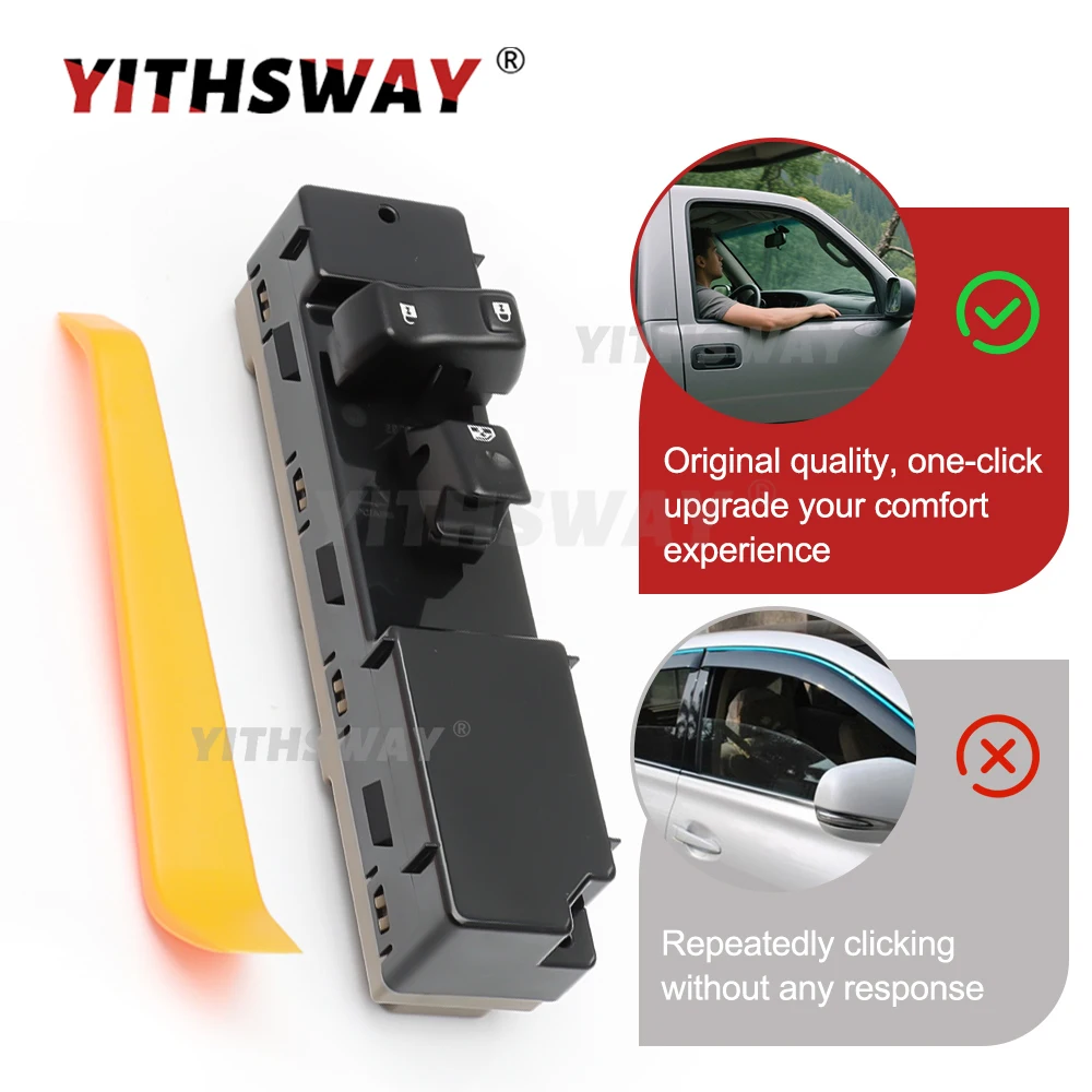 Interruptor de ventanilla delantera para pasajero, botón de ventanilla eléctrica para Chevrolet Silverado Suburban Tahoe para GMC Sierra Yukon 19115820 920-025
